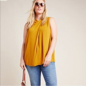 Anthropologie Maeve Button Back Tank